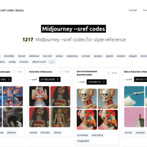 Midjourney --sref codes
