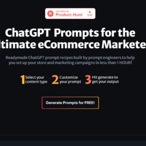 eCommerce ChatGPT prompts