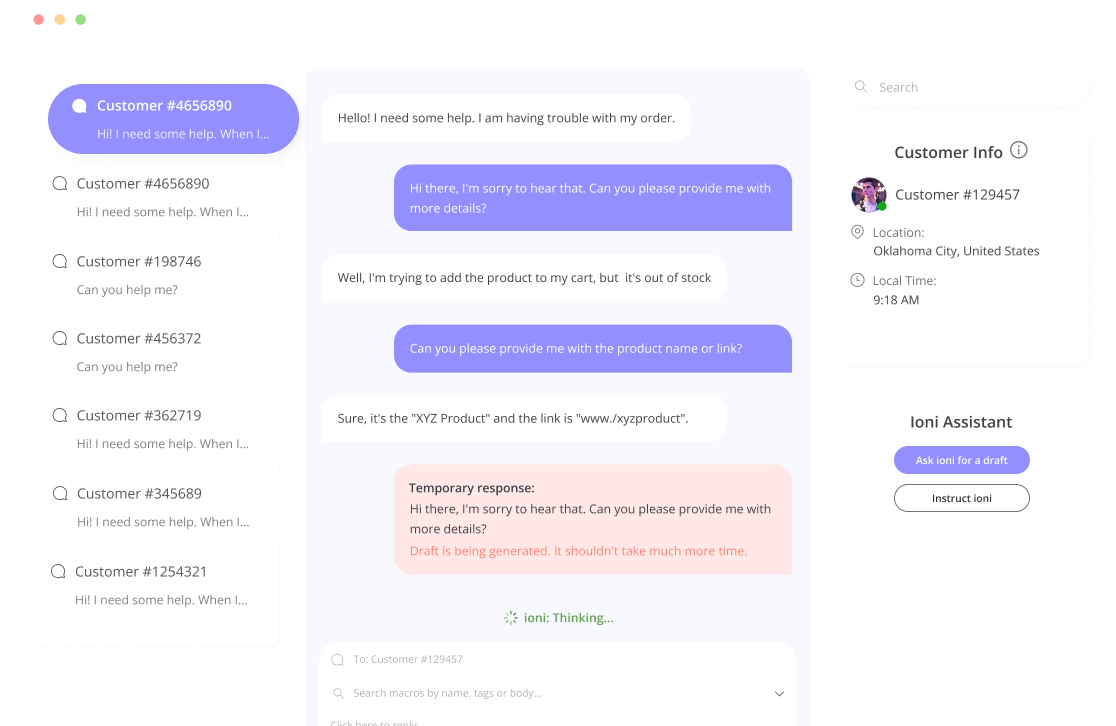Ioni Ticket Assistant